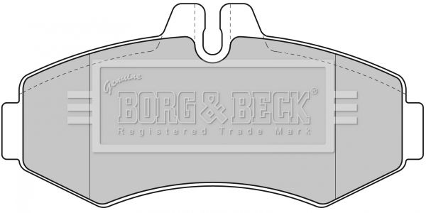 BORG & BECK Комплект тормозных колодок, дисковый тормоз BBP1664